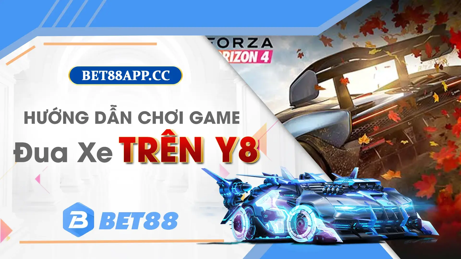 Hướng dẫn chơi đua xe y8 tại Bet88